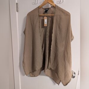 Steve Madden Beige Women's Poncho